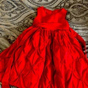 Red Princess toddler dress
